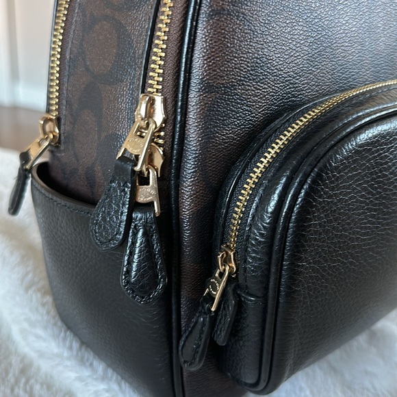 COACH Mini Court Backpack in Signature Canvas - Picture 4 of 13